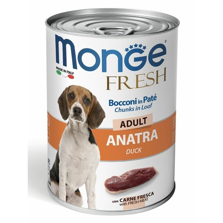 Monge Dog Fresh Chunks in Loaf консервы для собак с мясным рулетом из утки - 400 г Основное Превью