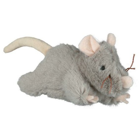 Trixie Игрушка для кошки Мышь с микрочипом, 15 см, плюш Основное Превью