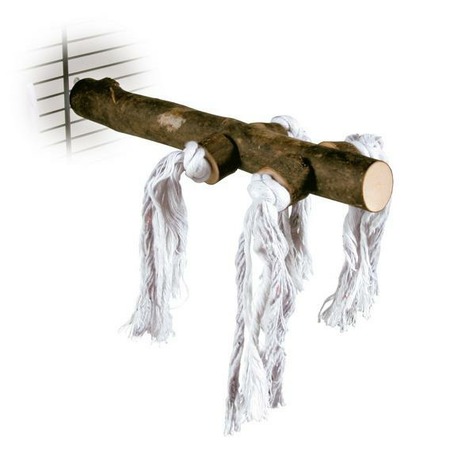 Жердочкa Trixie для птиц с веревкой 25 см деревянная  Превью